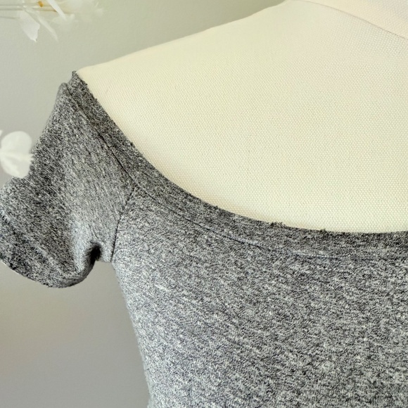 Philanthropy Asymmetrical Tee in Heather Gray, Sz XS - Picture 3 of 8